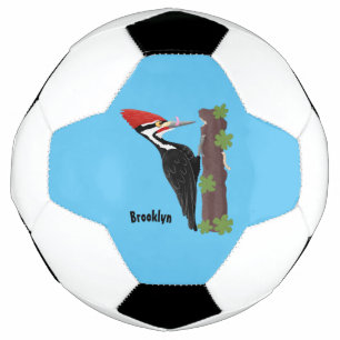 Balón De Fútbol Ilustracion de personalizado de pájaros carpintero