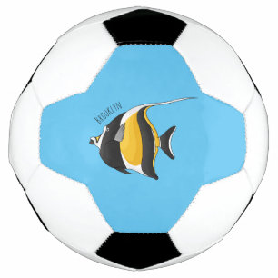 Balón De Fútbol Ilustracion de personalizado de peces moro
