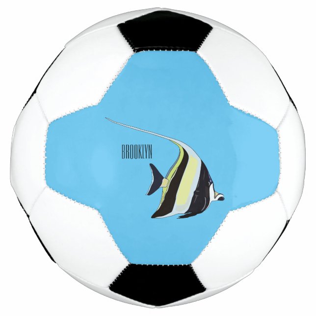 Balón De Fútbol Ilustracion de personalizado de peces moro (Anverso)