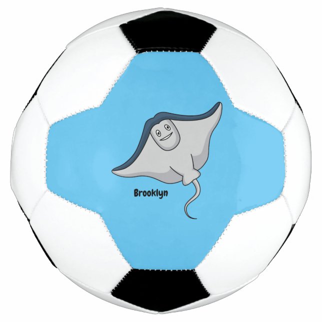Balón De Fútbol Ilustracion de personalizado de pescado de Stingra (Anverso)