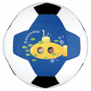 Balón De Fútbol Ilustracion de personalizado de pescado submarino