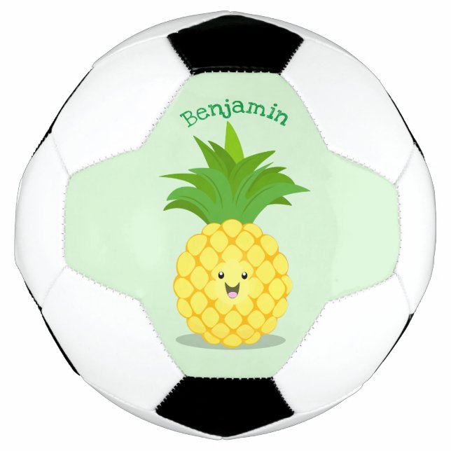 Balón De Fútbol Ilustracion de personalizado de piña cuta (Anverso)