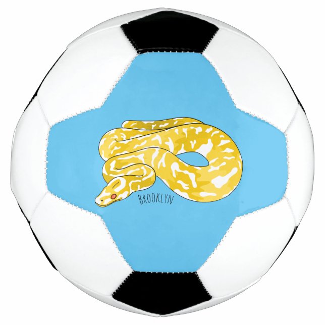 Balón De Fútbol Ilustracion de personalizado de pitón birmano (Anverso)