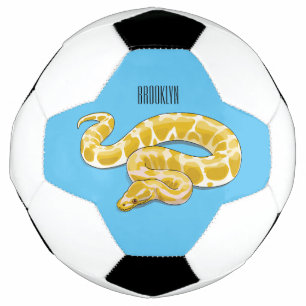 Balón De Fútbol Ilustracion de personalizado de pitón birmano