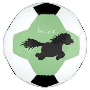 Balón De Fútbol Ilustracion de personalizado del pony de Shetland