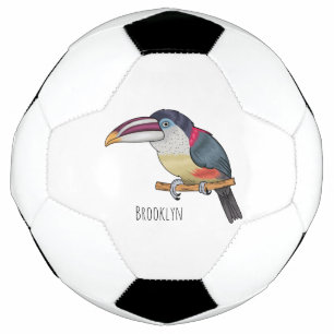 Balón De Fútbol Ilustracion del personalizado de aves de Curl cres