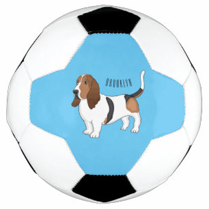 Balón De Fútbol Ilustracion del personalizado del perro de enlace