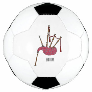 Balón De Fútbol Ilustracion personalizado Bagpipes