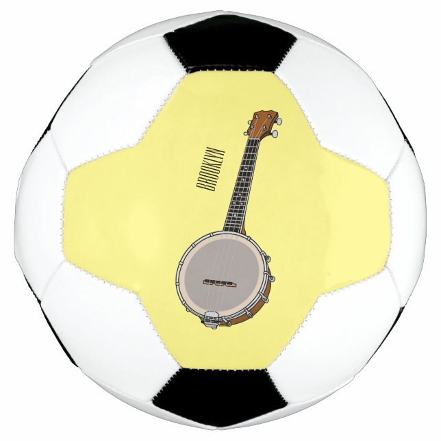 Balón De Fútbol Ilustracion personalizado Banjo (Anverso)