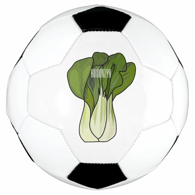 Balón De Fútbol Ilustracion personalizado Bok choy (Anverso)
