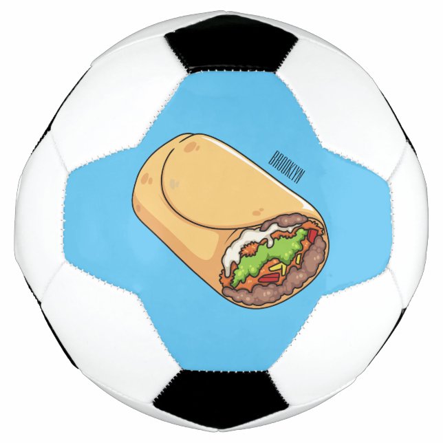 Balón De Fútbol Ilustracion personalizado Burrito (Anverso)