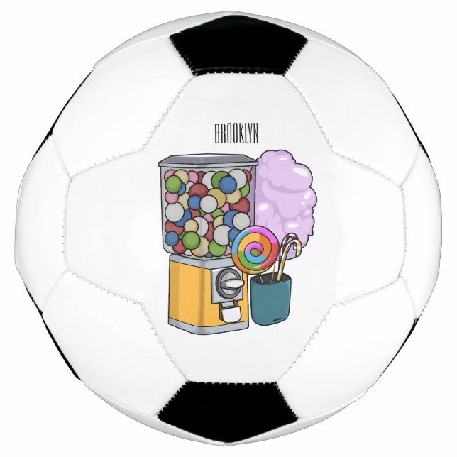 Balón De Fútbol Ilustracion personalizado Candy (Anverso)