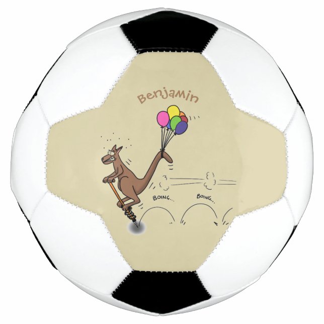 Balón De Fútbol Ilustracion personalizado canguro del humor austra (Anverso)