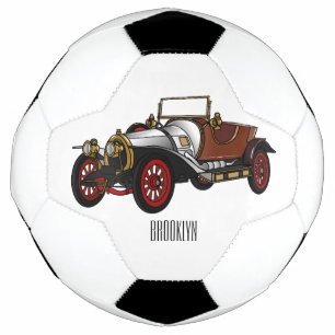Balón De Fútbol Ilustracion personalizado clásico de 1920