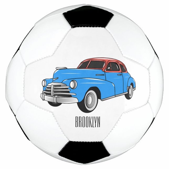 Balón De Fútbol Ilustracion personalizado clásico de 1948 (Anverso)