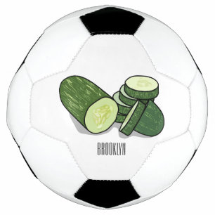 Balón De Fútbol Ilustracion personalizado Cucumber