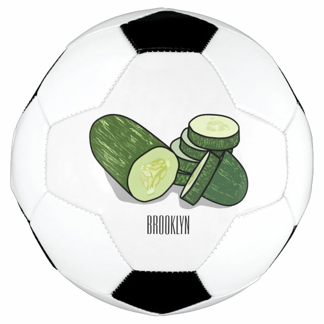 Balón De Fútbol Ilustracion personalizado Cucumber (Anverso)