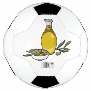 Balón De Fútbol Ilustracion personalizado de aceite de oliva