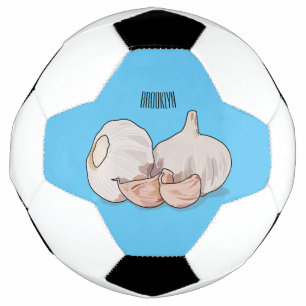 Balón De Fútbol Ilustracion personalizado de ajo