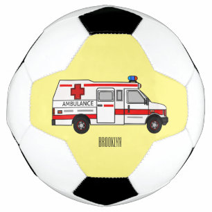 Balón De Fútbol Ilustracion personalizado de ambulancia