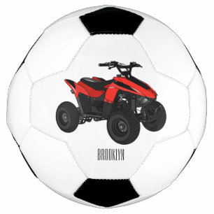 Balón De Fútbol Ilustracion personalizado de atv de cuatro bicicle