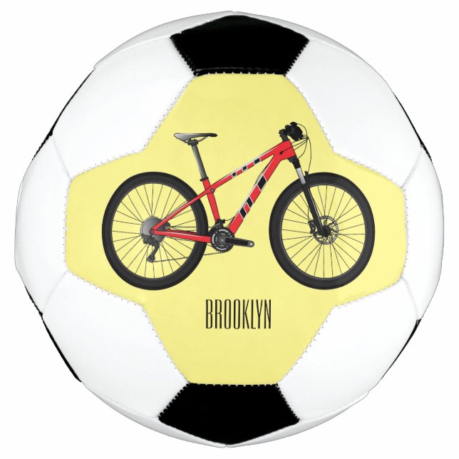 Balón De Fútbol Ilustracion personalizado de bicicletas (Anverso)