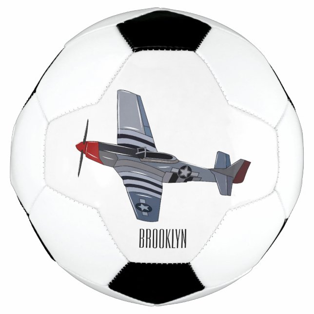 Balón De Fútbol Ilustracion personalizado de bombarderos (Anverso)