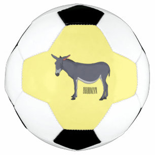 Balón De Fútbol Ilustracion personalizado de burro