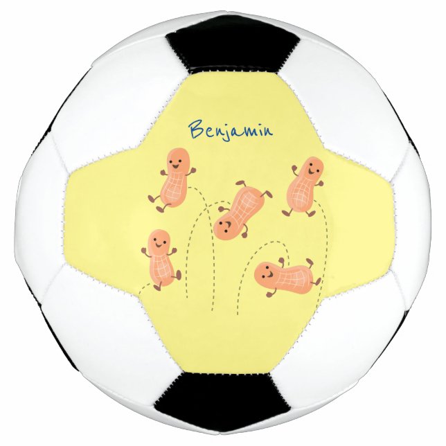 Balón De Fútbol Ilustracion personalizado de cacahuetes de puenteo (Anverso)
