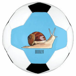 Balón De Fútbol Ilustracion personalizado de caracoles