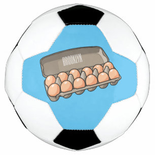 Balón De Fútbol Ilustracion personalizado de cartón de huevo
