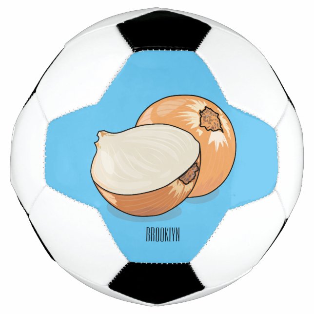 Balón De Fútbol Ilustracion personalizado de cebolla (Anverso)