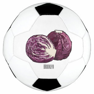 Balón De Fútbol Ilustracion personalizado de col roja