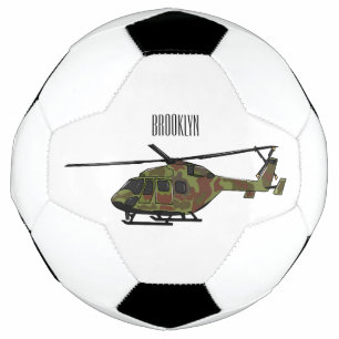 Balón De Fútbol Ilustracion personalizado de helicópteros del ejér