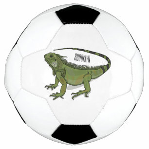 Balón De Fútbol Ilustracion personalizado de Iguana