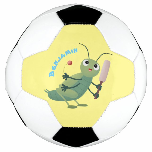 Balón De Fútbol Ilustracion personalizado de insectos de cricket v (Anverso)