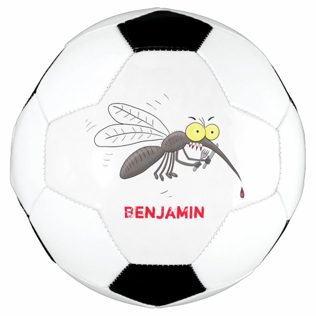 Balón De Fútbol Ilustracion personalizado de insectos de mosquitos (Anverso)