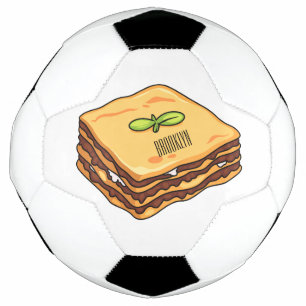 Balón De Fútbol Ilustracion personalizado de Lasagna