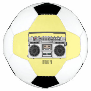 Balón De Fútbol Ilustracion personalizado de radio