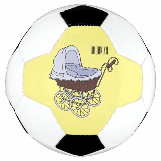 Balón De Fútbol Ilustracion personalizado de Stroller (Anverso)