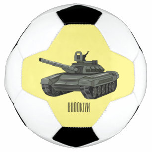 Balón De Fútbol Ilustracion personalizado de tanques