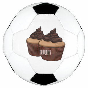 Balón De Fútbol Ilustracion personalizado de tarta