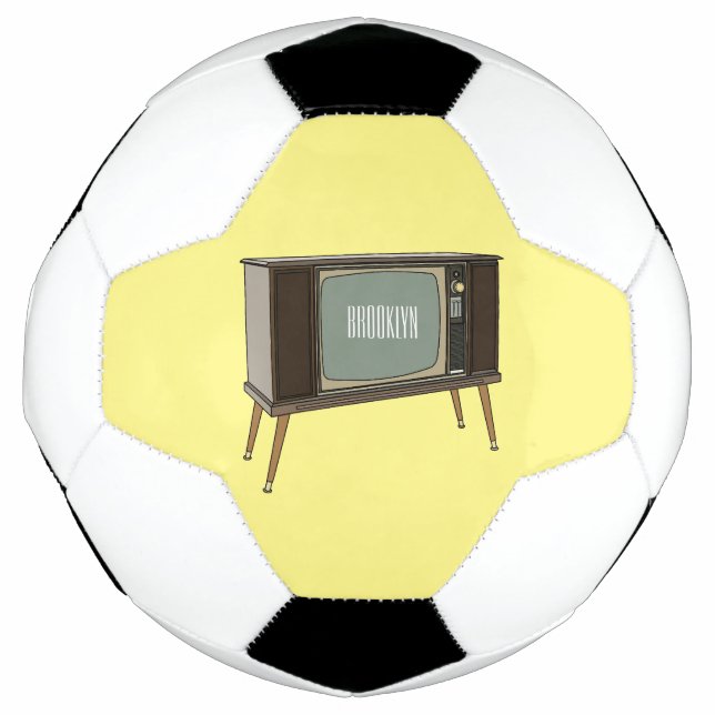 Balón De Fútbol Ilustracion personalizado de televisión (Anverso)