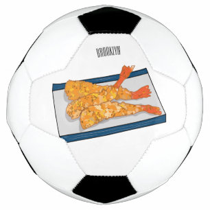 Balón De Fútbol Ilustracion personalizado de tempura gambas