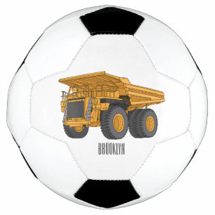 Balón De Fútbol Ilustracion personalizado del camión de altura