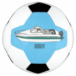Balón De Fútbol Ilustracion personalizado en motocicleta
