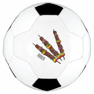 Balón De Fútbol Ilustracion personalizado kebab o kabob
