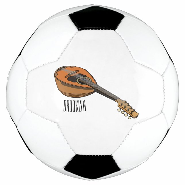 Balón De Fútbol Ilustracion personalizado Mandolin (Anverso)