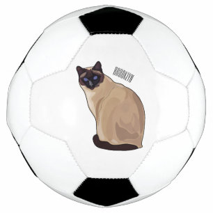 Balón De Fútbol Ilustracion personalizado siamés