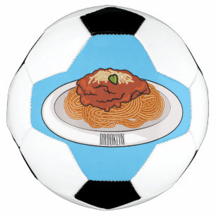 Balón De Fútbol Ilustracion personalizado Spaghetti